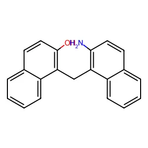 1-[(2-Amino-1-naphthalenyl)methyl]-2-naphthalenol structure
