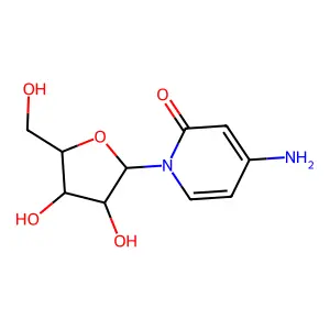4-氨基-1-β-D-呋喃核糖基-2(1H)-吡啶酮 structure