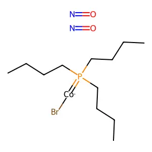 Tri-n-butylphosphinecobalt dinitrosyl bromide structure