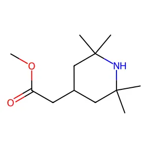 Methyl 2-(2,2,6,6-tetramethylpiperidin-4-yl)acetate structure