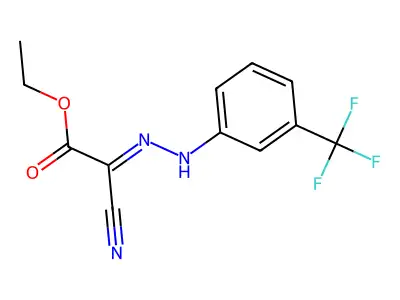 Ethyl 2-cyano-2-[[3-(trifluoromethyl)phenyl]hydrazinylidene]acetate structure