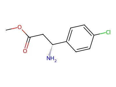 methyl (3R)-3-amino-3-(4-chlorophenyl)propanoate structure