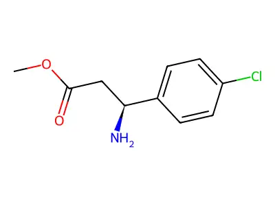 (S)-Methyl 3-amino-3-(4-chlorophenyl)propanoate structure