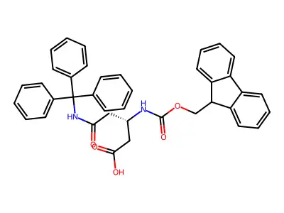 Fmoc-beta-HoAsn(Trt)-OH Fmoc-beta-homoasparagine(Trt) structure
