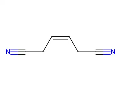 3-Hexenedinitrile, (3Z)- structure