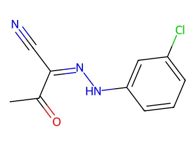 2-[2-(3-Chlorophenyl)hydrazinylidene]-3-oxobutanenitrile structure
