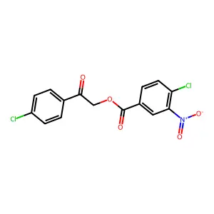 2-(4-Chlorophenyl)-2-oxoethyl 4-chloro-3-nitrobenzoate structure