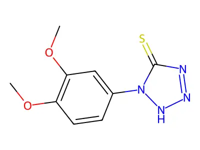 1-(3,4-Dimethoxyphenyl)-1H-tetrazole-5-thiol structure