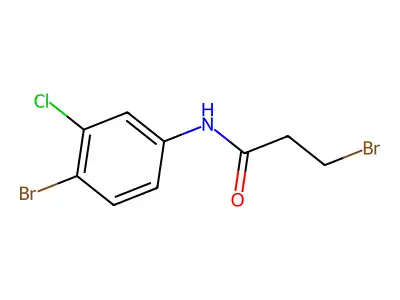 N1-(4-bromo-3-chlorophenyl)-3-bromopropanamide structure
