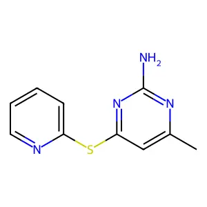 4-Methyl-6-(pyridin-2-ylsulfanyl)pyrimidin-2-amine structure