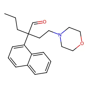 1-Naphthaleneacetaldehyde, alpha-(2-morpholinoethyl)-alpha-propyl- structure