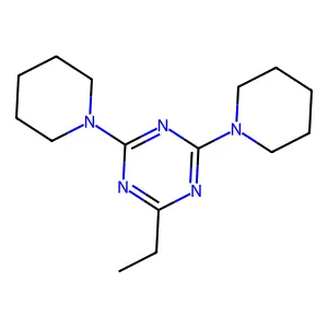 s-Triazine, 2,4-dipiperidino-6-ethyl- structure