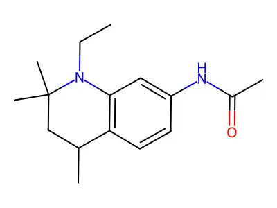 7-Acetamido-1-ethyl-1,2,3,4-tetrahydro-2,2,4-trimethylquinoline structure