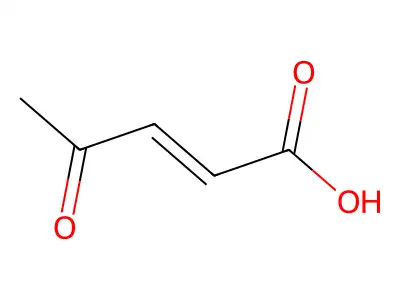 4-Oxo-2-pentenoic acid structure