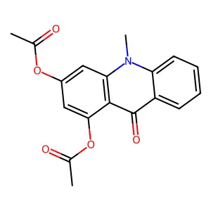 9(10H)-Acridinone, 1,3-bis(acetyloxy)-10-methyl- structure