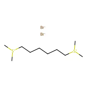 Sulfonium, hexamethylenebis(dimethyl-, dibromide structure