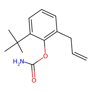 Phenol, 2-(1,1-dimethylethyl)-6-(2-propen-1-yl)-, 1-carbamate structure