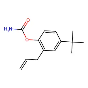 Phenol, 2-allyl-4-tert-butyl-, carbamate structure