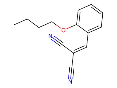 2-[(2-Butoxyphenyl)methylidene]propanedinitrile structure