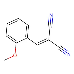 (2-甲氧基亚苄基)丙二腈 structure