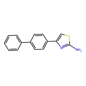 2-Amino-4-(4-biphenylyl)thiazole structure
