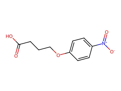 4-(4-Nitrophenoxy)butanoic acid structure