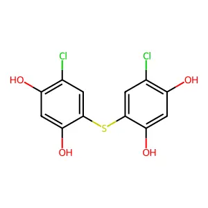 1,3-Benzenediol, 4,4'-thiobis[6-chloro- structure
