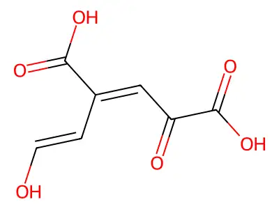2-(2-Hydroxyethenyl)-4-oxopent-2-enedioic acid structure