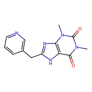 Theophylline, 8-(3-pyridylmethyl)- structure