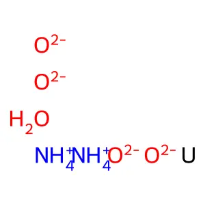 Ammonium uranate hydrate structure