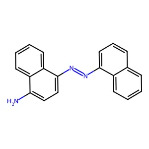 1-Naphthalenamine, 4-[2-(1-naphthalenyl)diazenyl]- structure