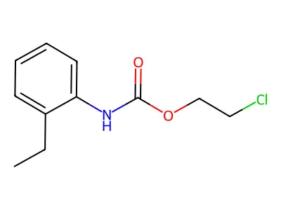 2-Chloroethyl N-(2-ethylphenyl)carbamate structure