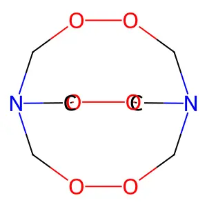 六亚甲基三过氧化二胺 structure