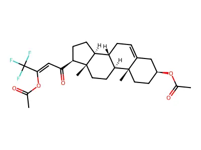 [(3S,8S,9S,10R,13S,14S,17S)-17-[(Z)-3-acetyloxy-4,4,4-triflu structure