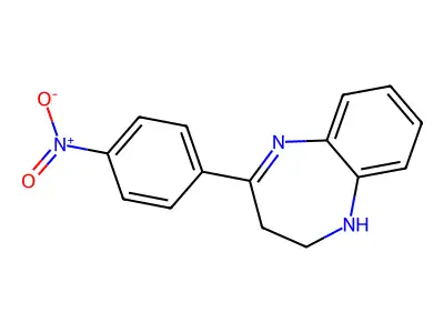 4-(4-Nitrophenyl)-2,3-dihydro-1H-1,5-benzodiazepine structure