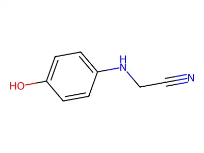 (4-Hydroxyanilino)acetonitrile structure