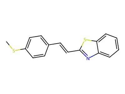 2-(4-(Methylthio)styryl)benzo[d]thiazole structure