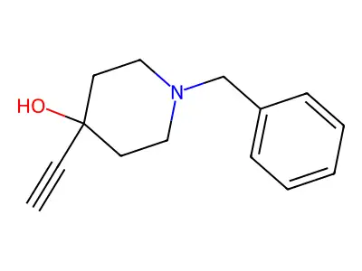 1-Benzyl-4-ethynylpiperidin-4-ol structure