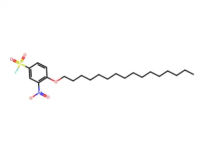 4-(Hexadecyloxy)-3-nitrobenzenesulfonyl fluoride structure