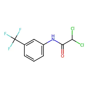 2,2-Dichloro-N-[3-(trifluoromethyl)phenyl]acetamide structure