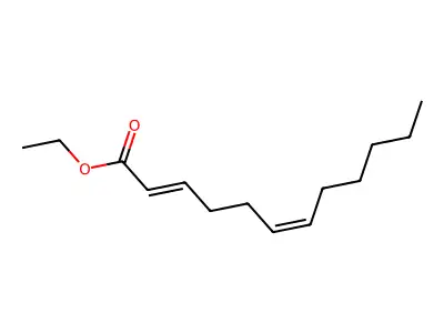 Ethyl 2,6-dodecadienoate structure