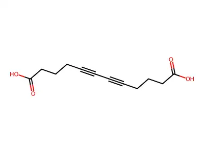 5,7-Dodecadiynedioic acid structure