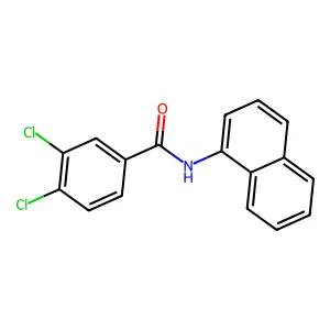3,4-二氯-N-(1-萘基)苯甲酰胺 structure