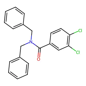 N,N-dibenzyl-3,4-dichlorobenzamide structure