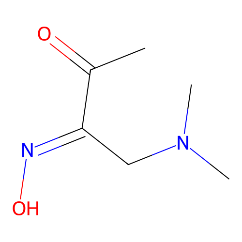 (3E)-4-(dimethylamino)-3-hydroxyiminobutan-2-one structure
