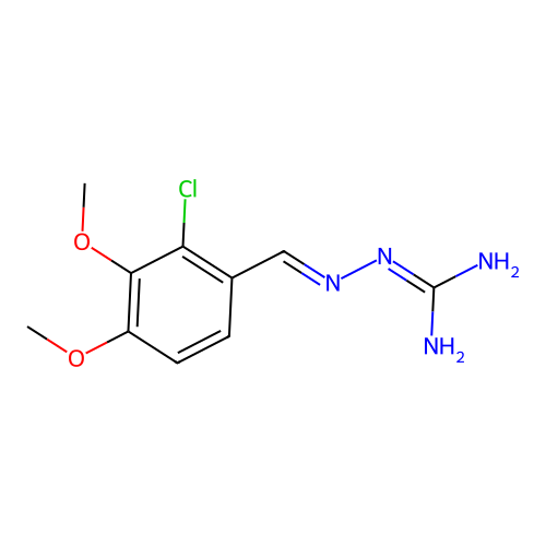 N-(3,4-Dimethoxy-2-chlorobenzylideneamino)guanidine structure