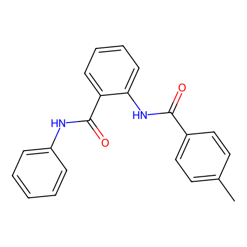 2-[(4-methylbenzoyl)amino]-N-phenylbenzamide structure