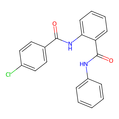 2-{[(4-chlorophenyl)carbonyl]amino}-N-phenylbenzamide structure