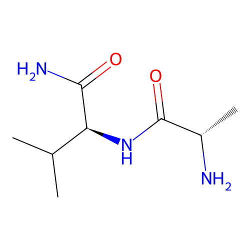 L-alanyl-L-valinamide structure