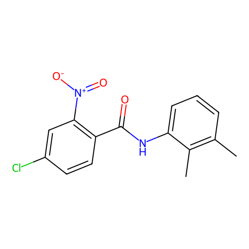 4-chloro-N-(2,3-dimethylphenyl)-2-nitrobenzamide structure